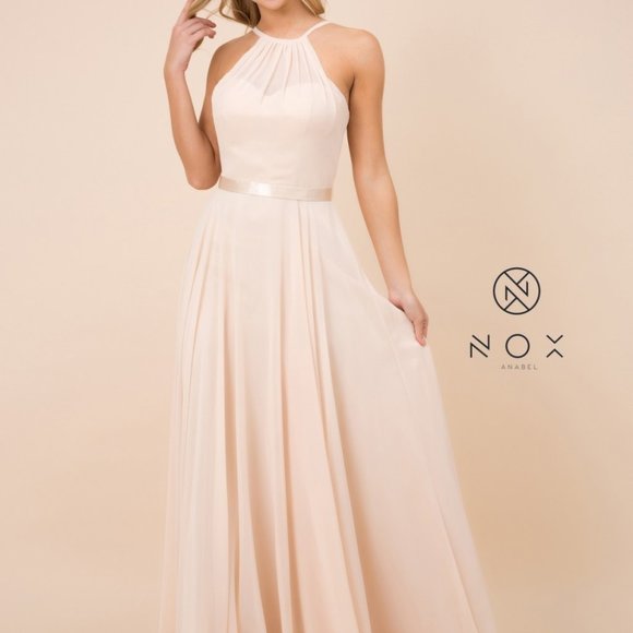 Halter Neck A-Line Shape Prom Dress NXY102P